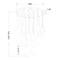 Z-Lite Arden Chandelier, 27-Light, 36 In.W x 12 In.H, Rubbed Brass/Clear 651P-27R-RB - alternate 2